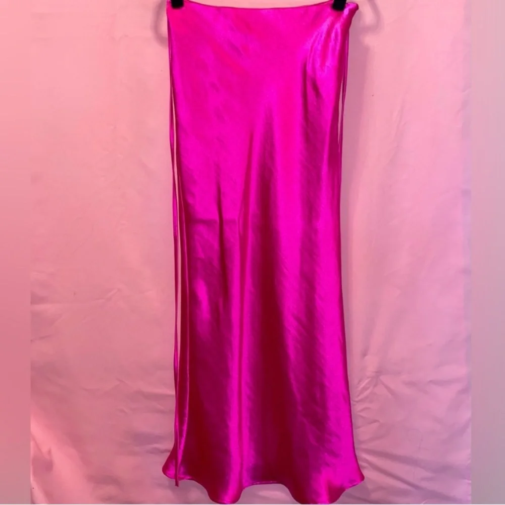 Top Shop Skirt Set Pink Fuchsia Halter Straples Hot Summer Island 6 Small/Medium - Picture 9 of 16